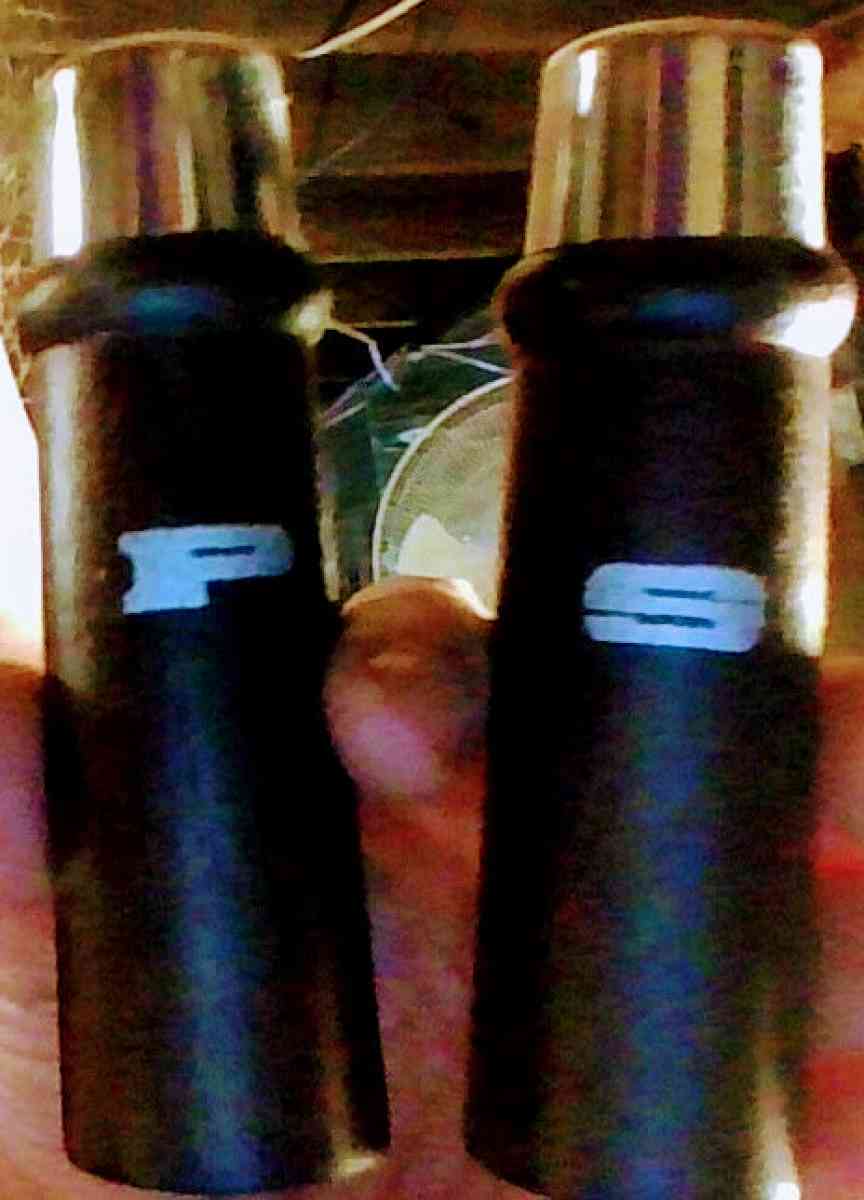 SALT AND PEPER SHAKERS AND SALAD SPOON AND FORK SET - Alliance, Ohio - FleaMarketBay