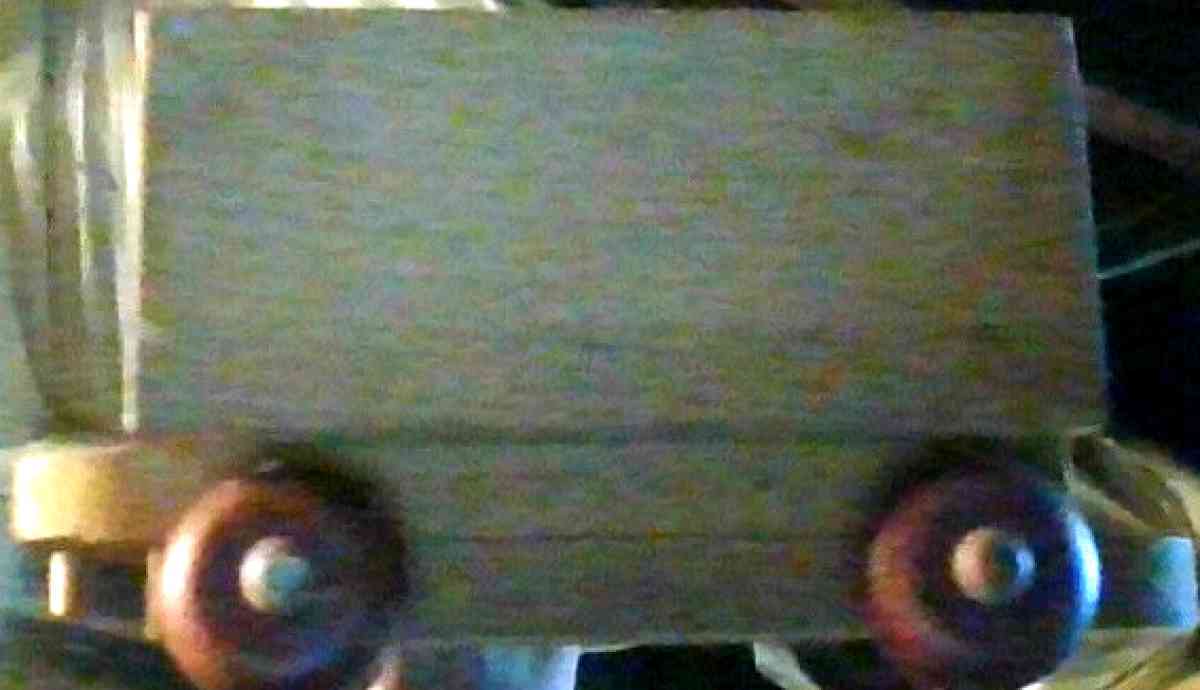 Wooden Train Car with movable wheels - Alliance, Ohio