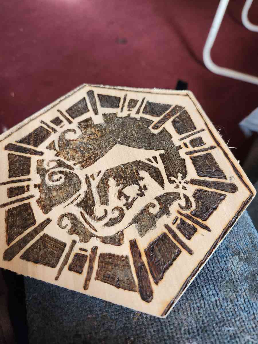 wood burning  of a nativity wall art - Blooming Glen, Pennsylvania
