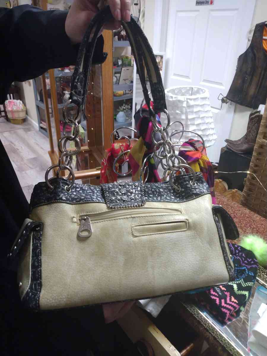 RUSTIC COUTURE PURSE WITH JEWELS - Belen, New Mexico - FleaMarketBay