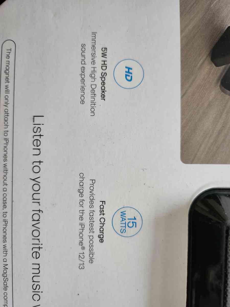 ATOMI Wireless Magnetic Fast Charger With Bluetooth Speaker - Terre Haute, Indiana - FleaMarketBay