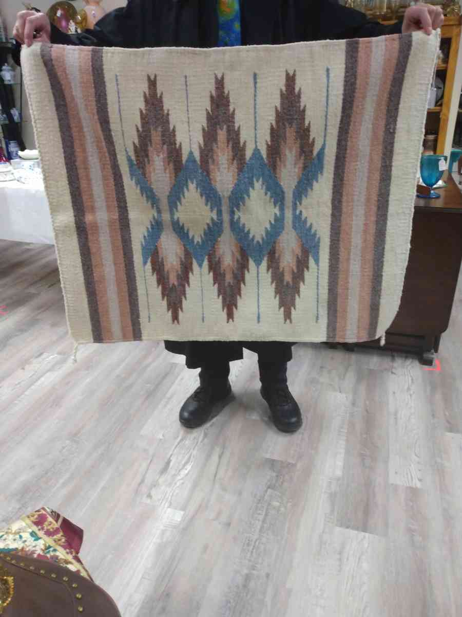 NATIVE WOOL BLANKET - Belen, New Mexico - FleaMarketBay