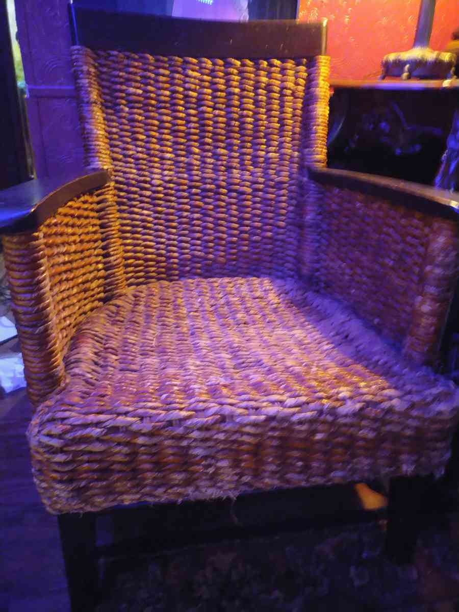 Bamboo chair and table - Baker, Louisiana