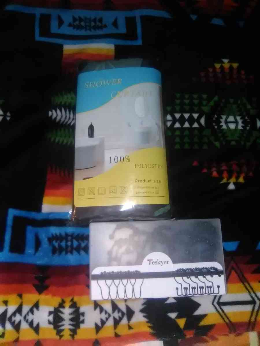 Bathroom Curtain rod kit also Metal Black rods - Achille, Oklahoma