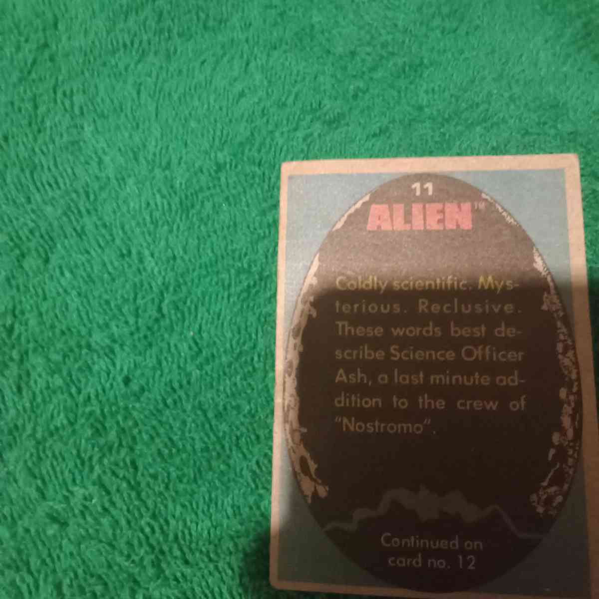Alien  Trading Card - Milton, Florida - FleaMarketBay