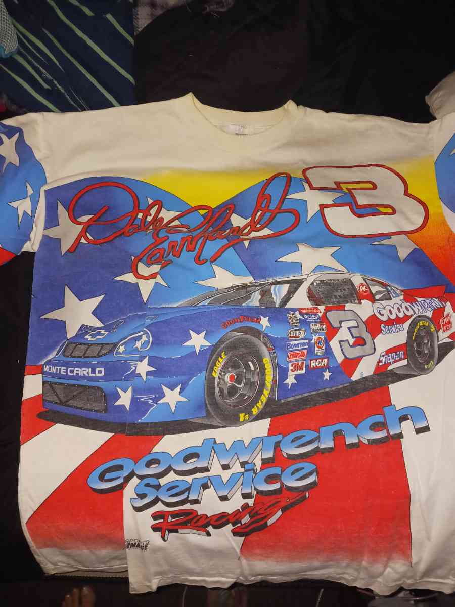 Dale Earnhardt shirt signed by his Pit Crew - Logan, Ohio