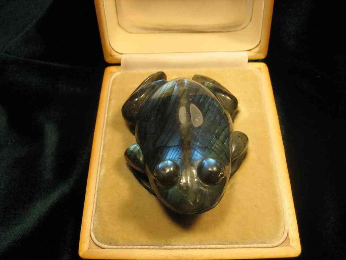 Antique Faberge Frog Figurine In Labradorite - Houston, Texas