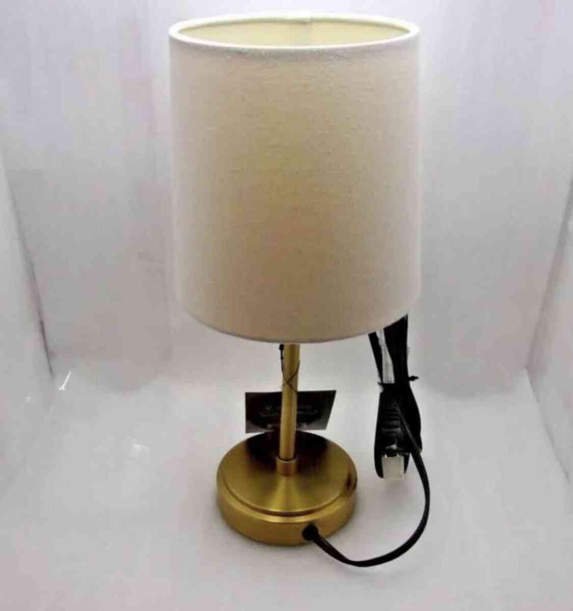 Two Gold Metal Stick Mini Table Lamp  Threshold - Antioch, Tennessee - FleaMarketBay