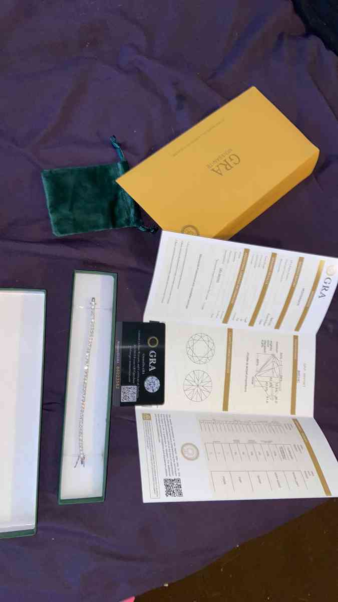 real Moissanite tennis bracelet stamped s925 - San Antonio, Texas