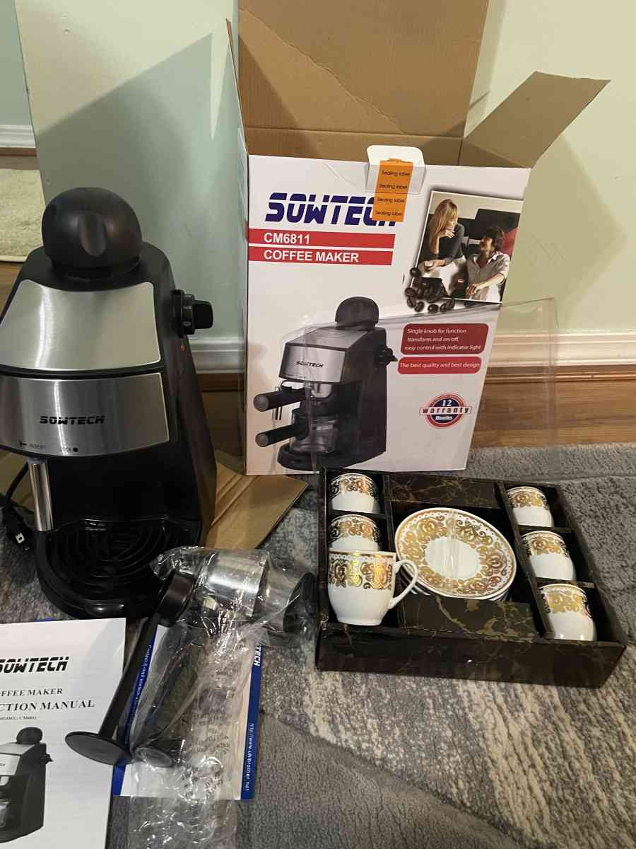 New Coffee Maker and coffee cups 12 pieces  Great Deal - Antioch, Tennessee - FleaMarketBay