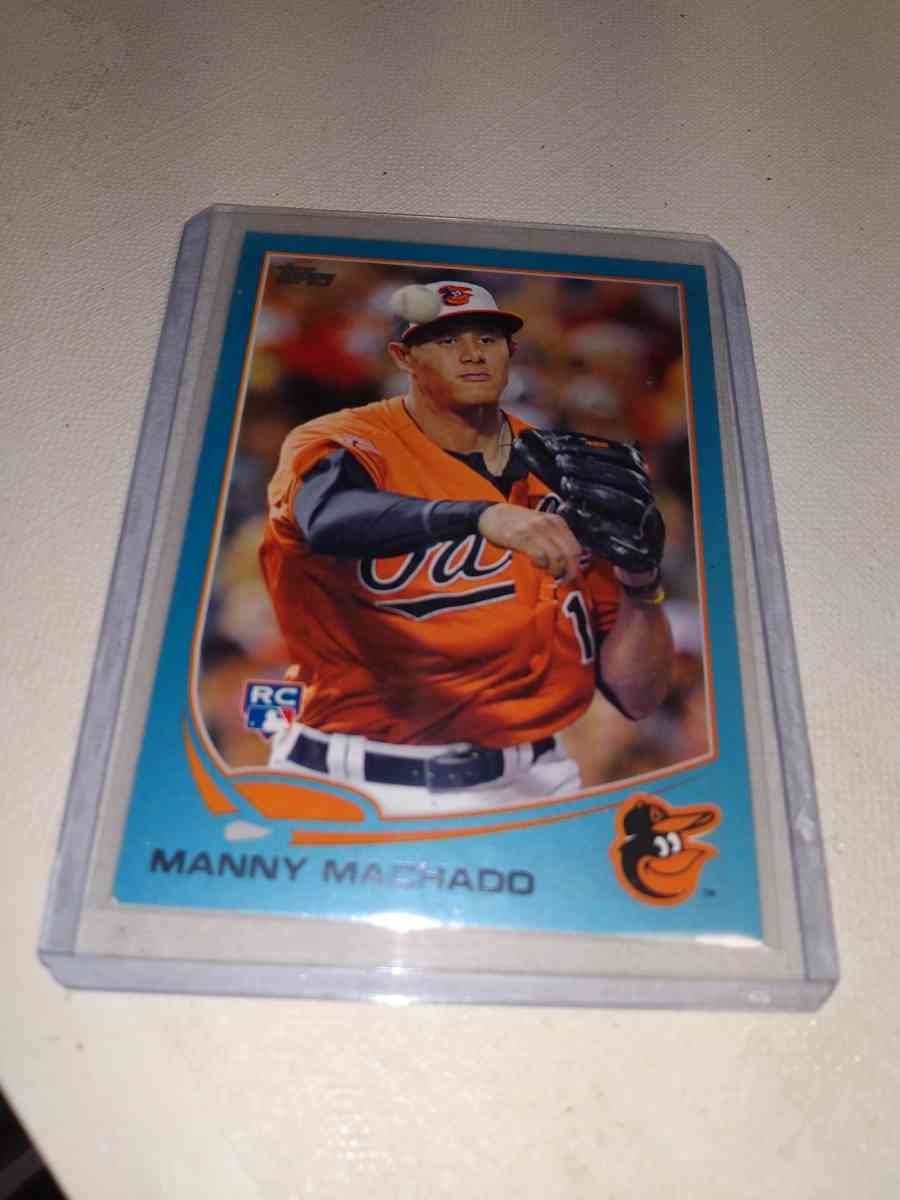 Topps 2013 rookie card Manny Machado blue border