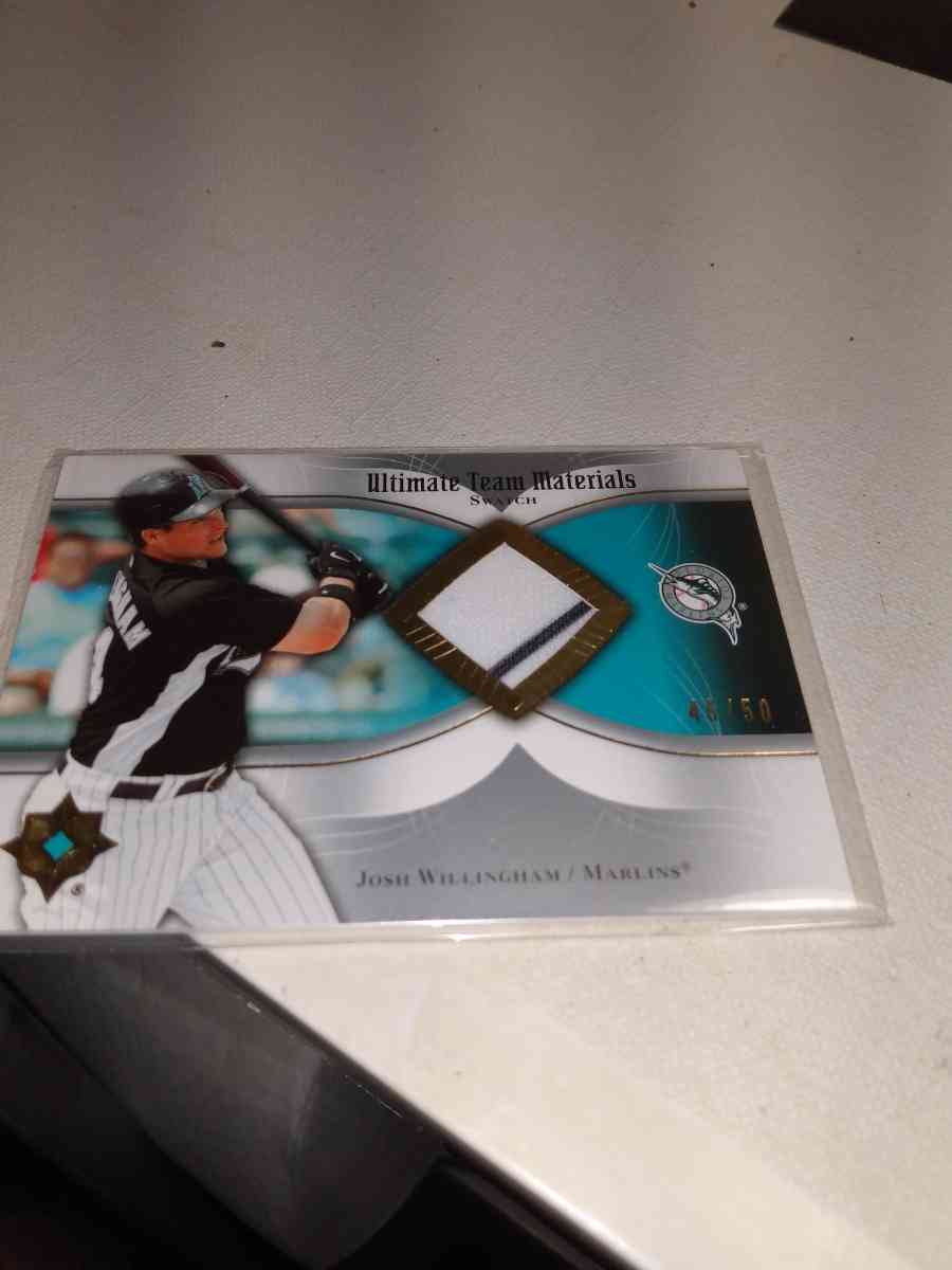 2007 numbered relic card just willingham Florida Marlins