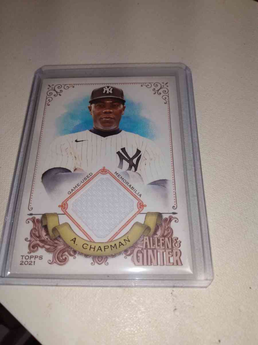 2021 Aroldis Chapman tops Allen ginter relic card