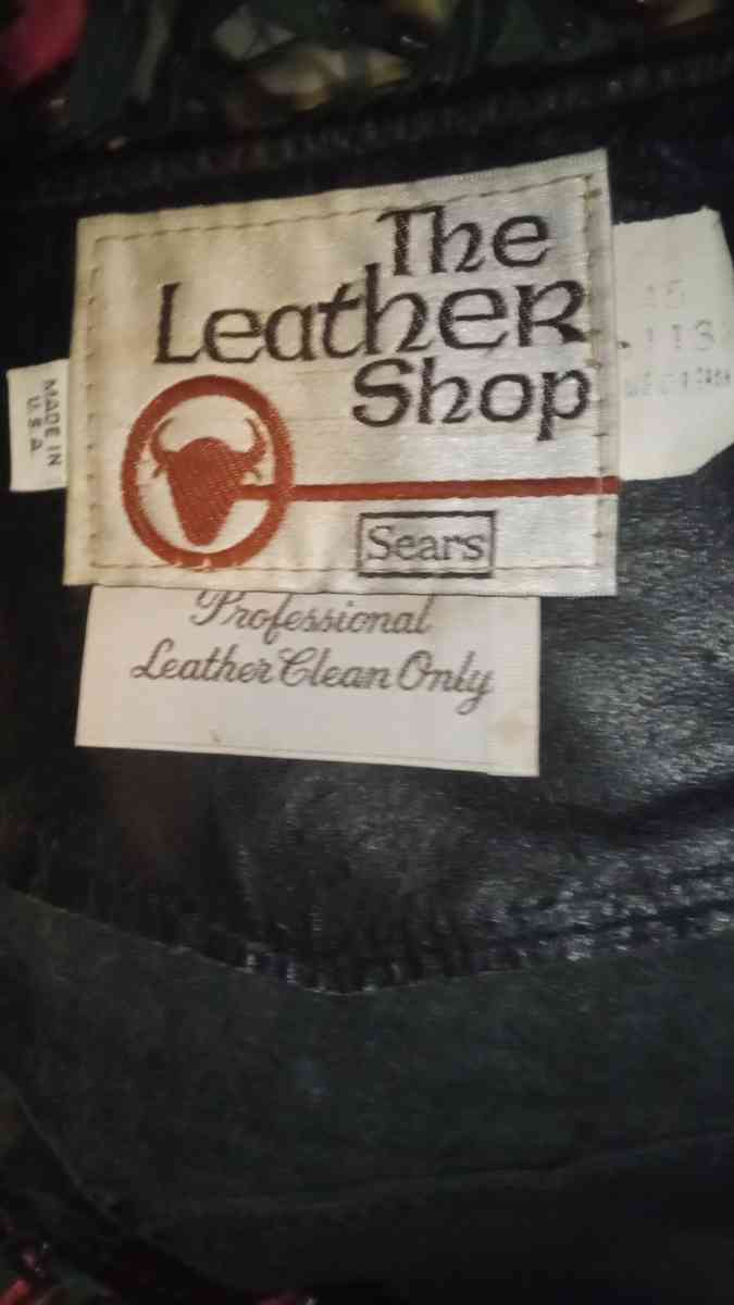Biker chaps Sears leather shop - Hagerstown, Maryland