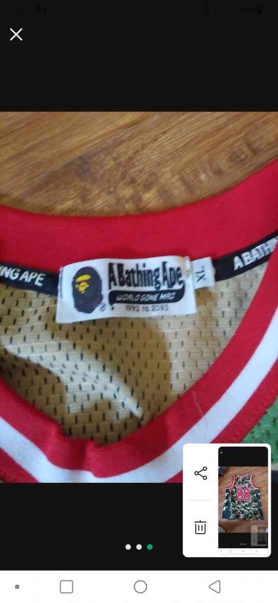 BAPE ABC camo green basketball tank - San Luis Obispo, California - FleaMarketBay