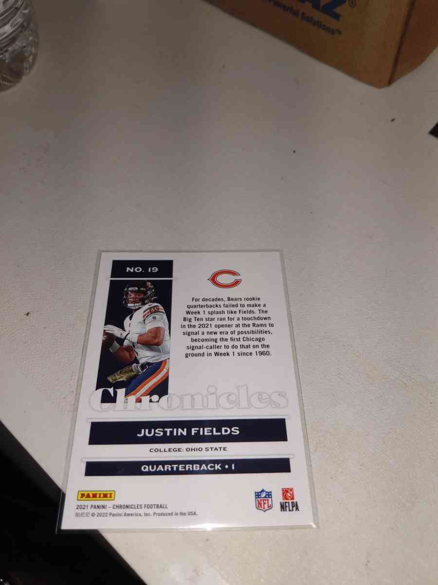 2021 chronicle panini rookie card Justin fields - Alicia, Arkansas - FleaMarketBay