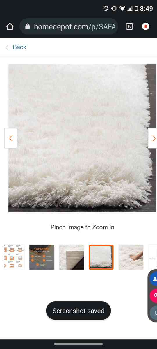 safavieh polar rug white 9x12 - Yuma, Arizona - FleaMarketBay