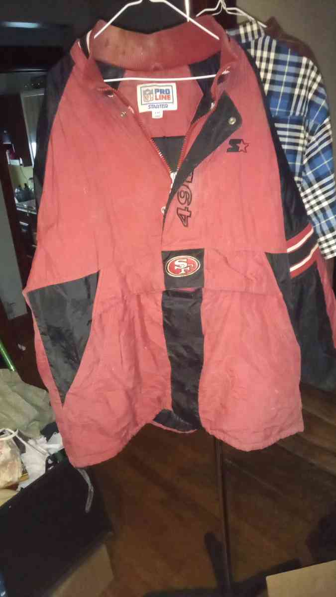SF 49ers Pro line starter half zip jacket - Hagerstown, Maryland - FleaMarketBay