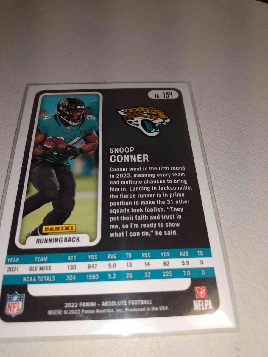 panini 2021 rookie card Snoop Connor refractor orange border - Alicia, Arkansas - FleaMarketBay