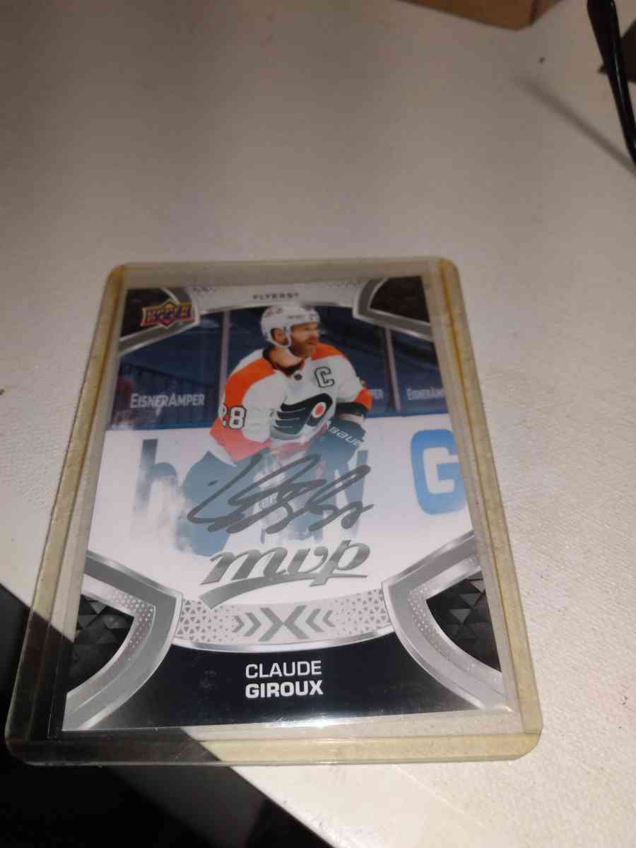 2021 2020 to MVP upper Deck Claude Giroux autograph