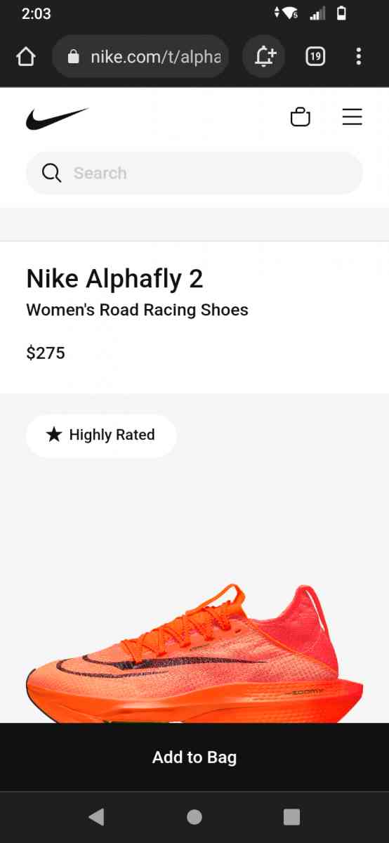 WOMENS ALPHAFLY NIKE - Defuniak Springs, Florida - FleaMarketBay