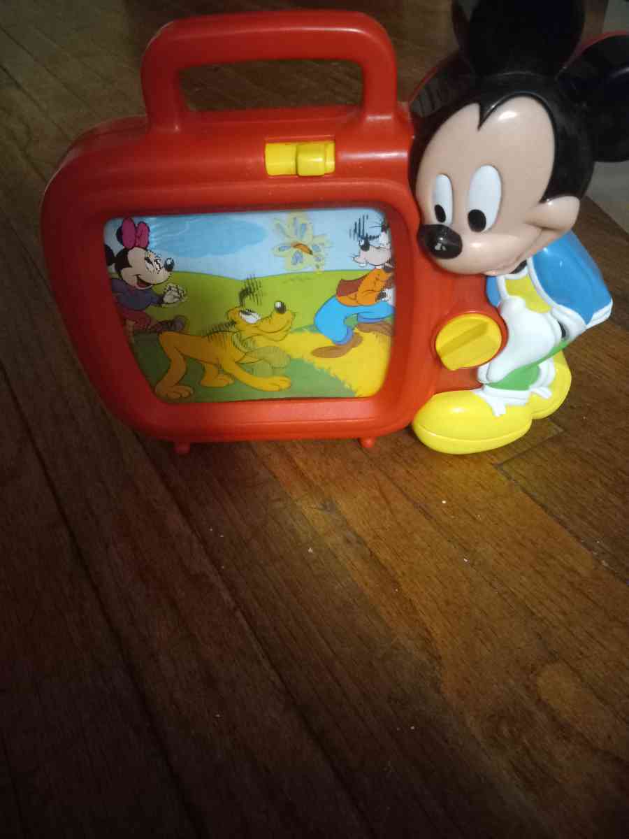Vintage Arco Mickey Mouse wind  scroll music box - Bangor, Maine - FleaMarketBay