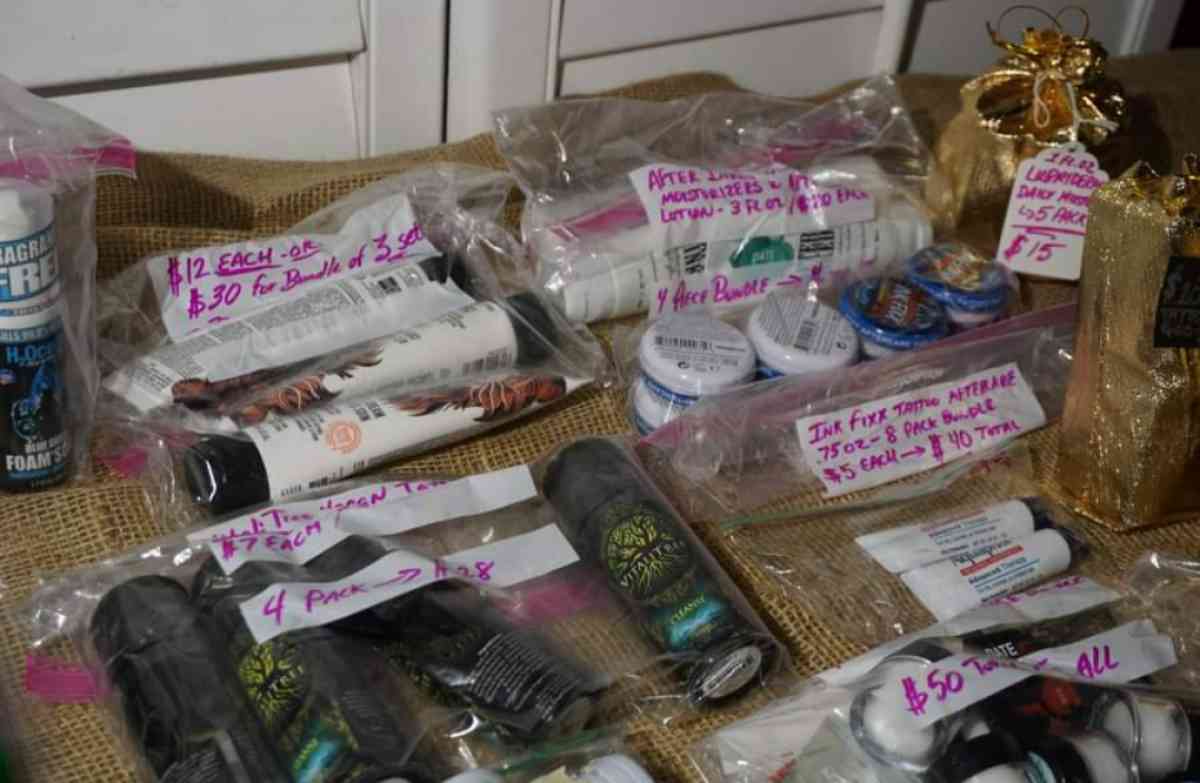 Mix of Tattoo Aftercare Products Bulk Skin Care Lotions - Terre Haute, Indiana - FleaMarketBay