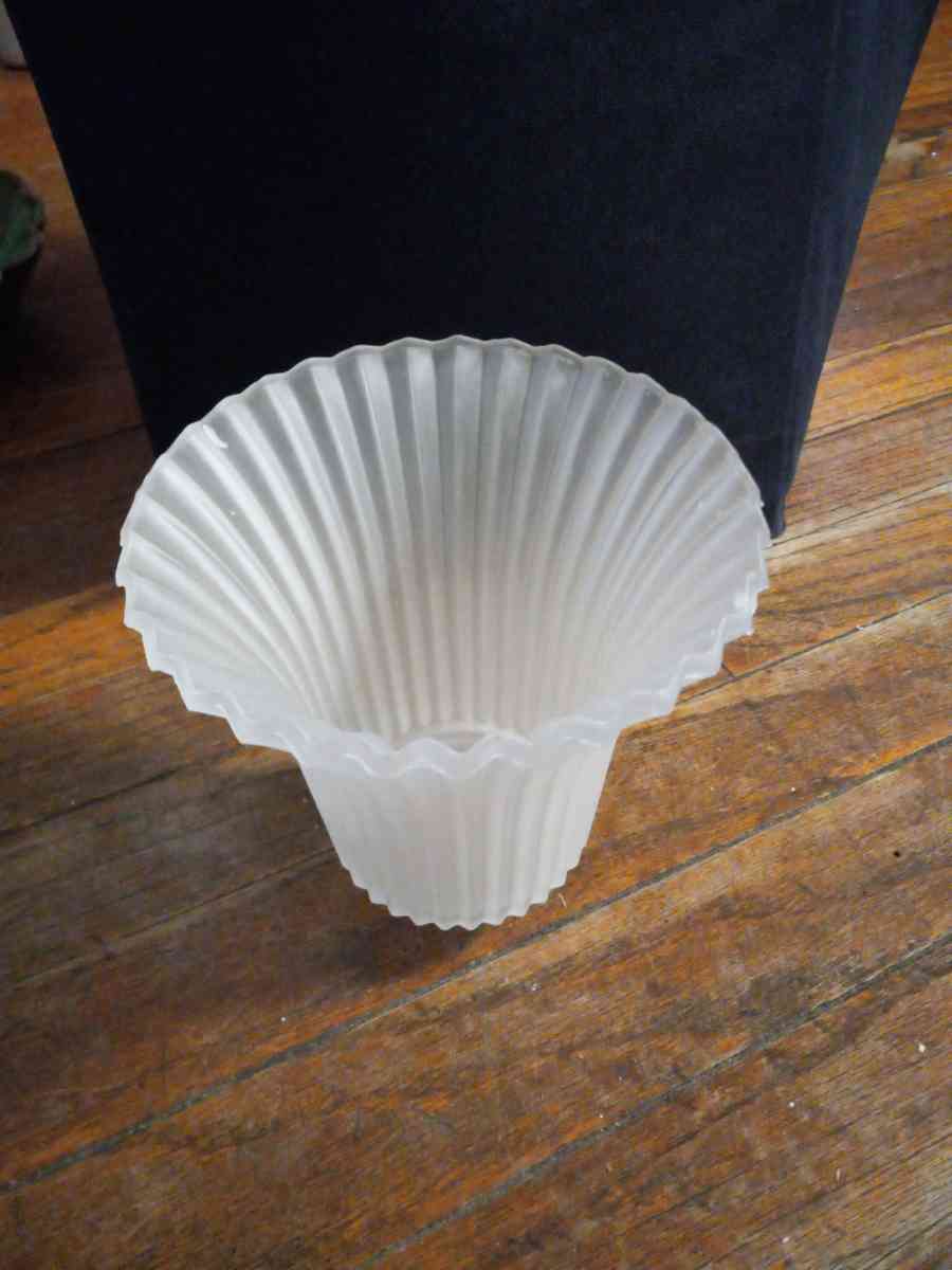 vintage frosted glass light cover - Bangor, Maine