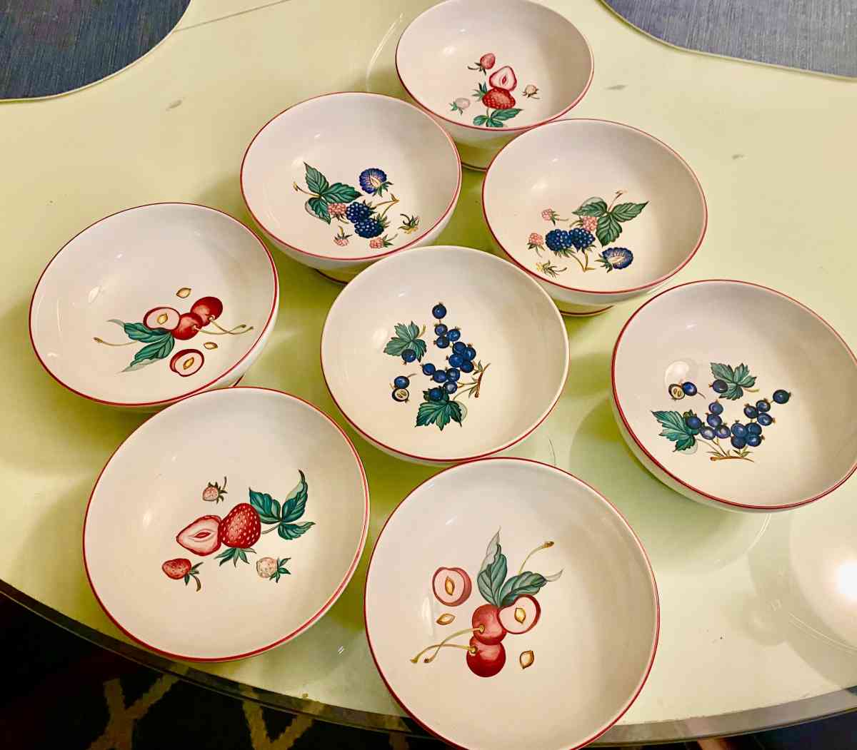 Villeroy and Bosch parfait bowls made in Luxenberg in 1748 - Claremont, California
