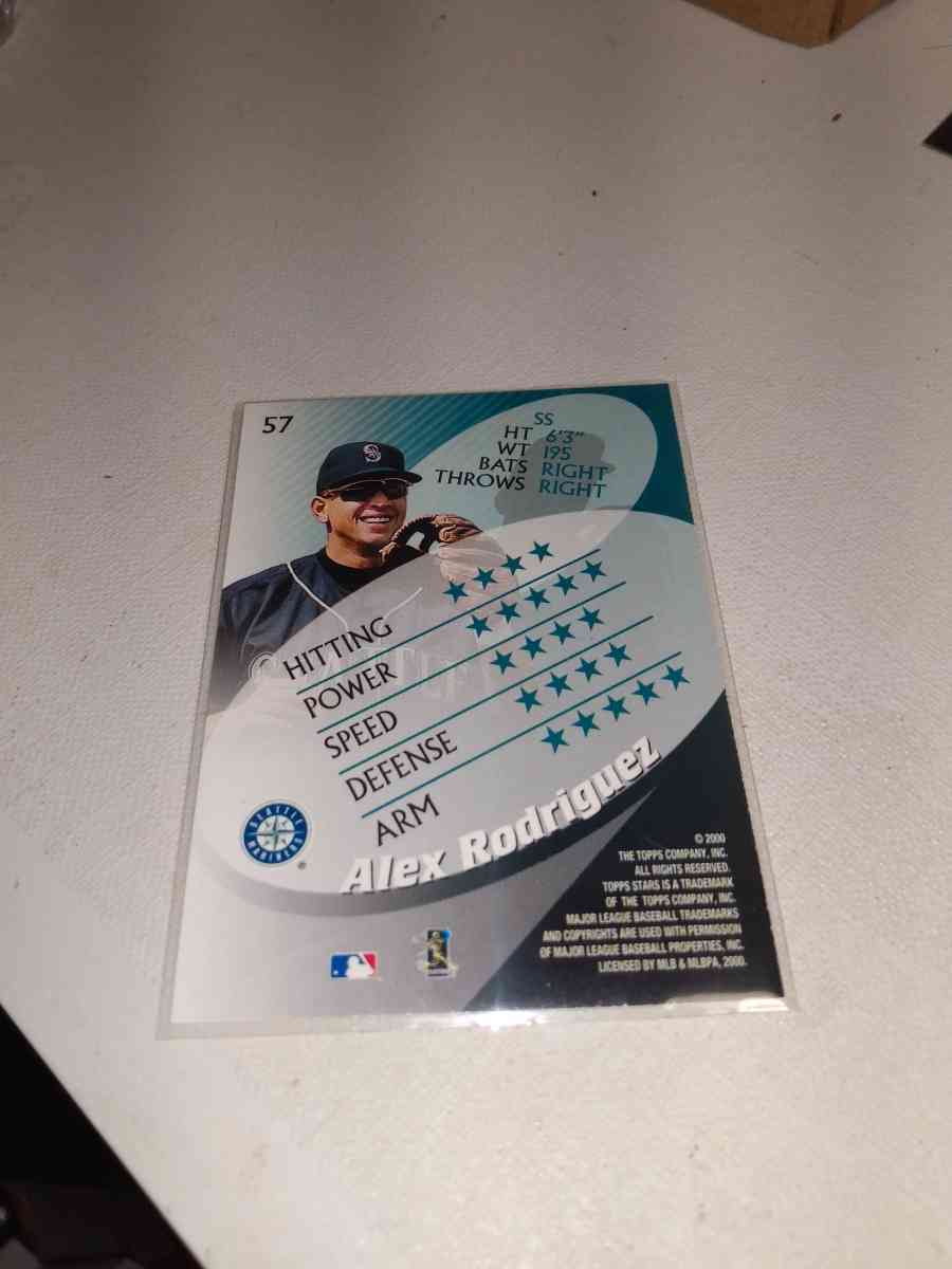 2000 Topps Alex Rodriguez Stars - Alicia, Arkansas - FleaMarketBay