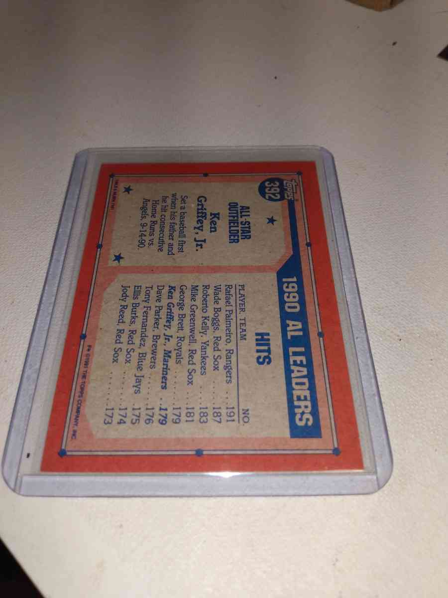 1991 TOPPS All Star Ken Griffey Jr - Alicia, Arkansas - FleaMarketBay