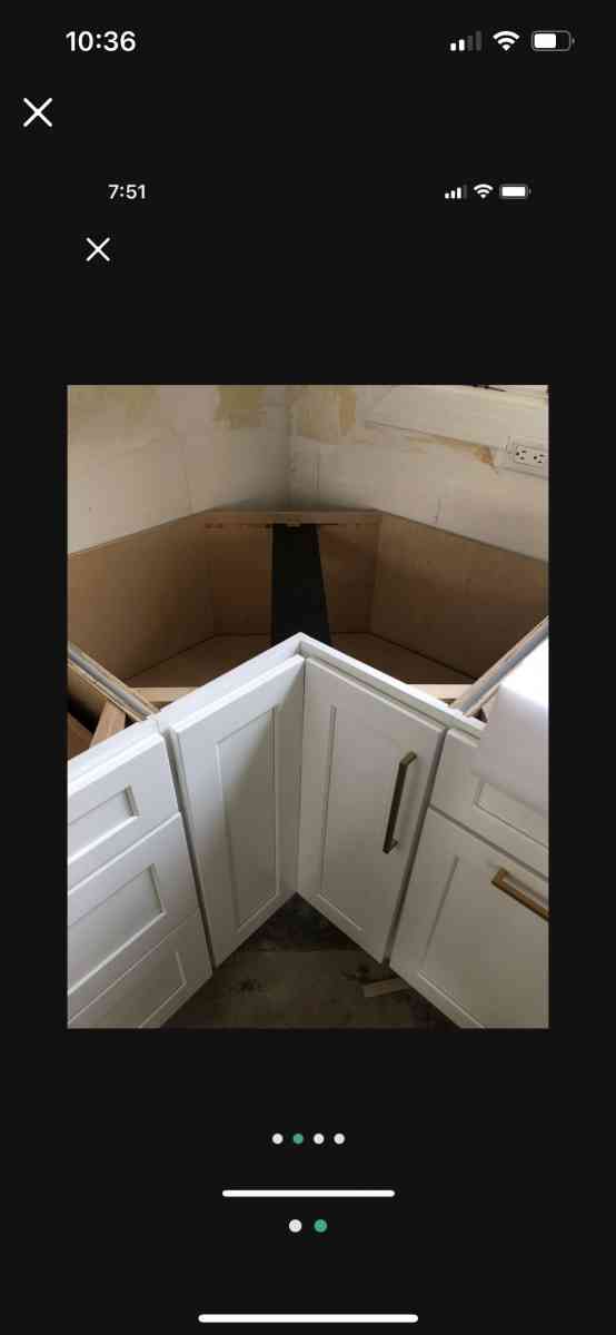 New in box 36 white shaker Corner Reach InLazy Susan base ca - Orlando, Florida - FleaMarketBay