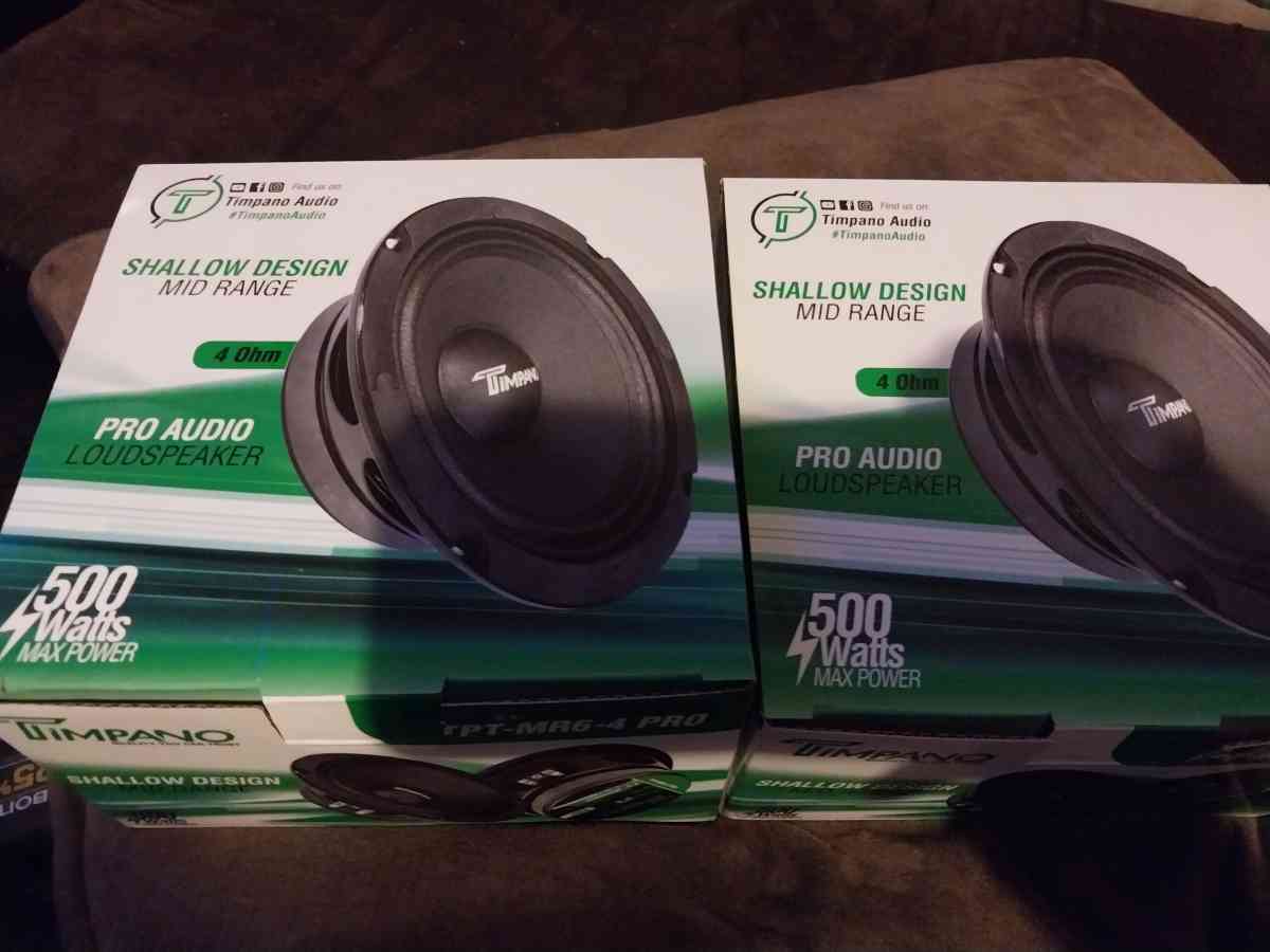 New Pair of Timpano 6in speakers - Tallahassee, Florida