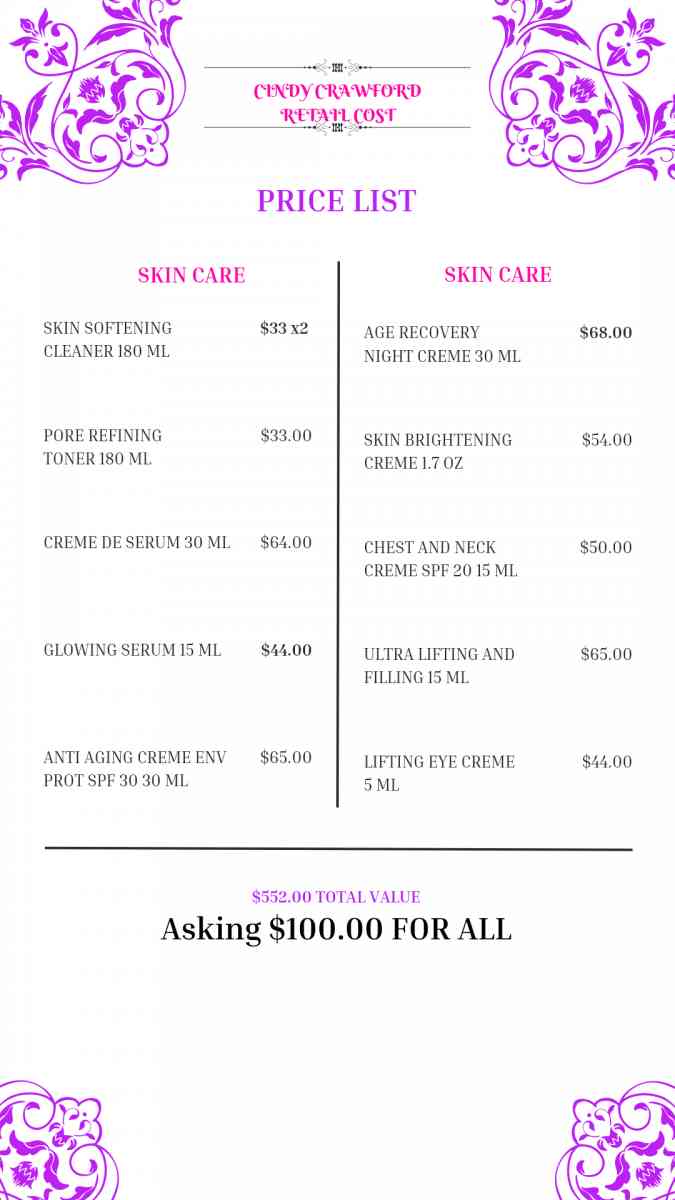 Cindy Crawford skin care - Belle, Missouri - FleaMarketBay