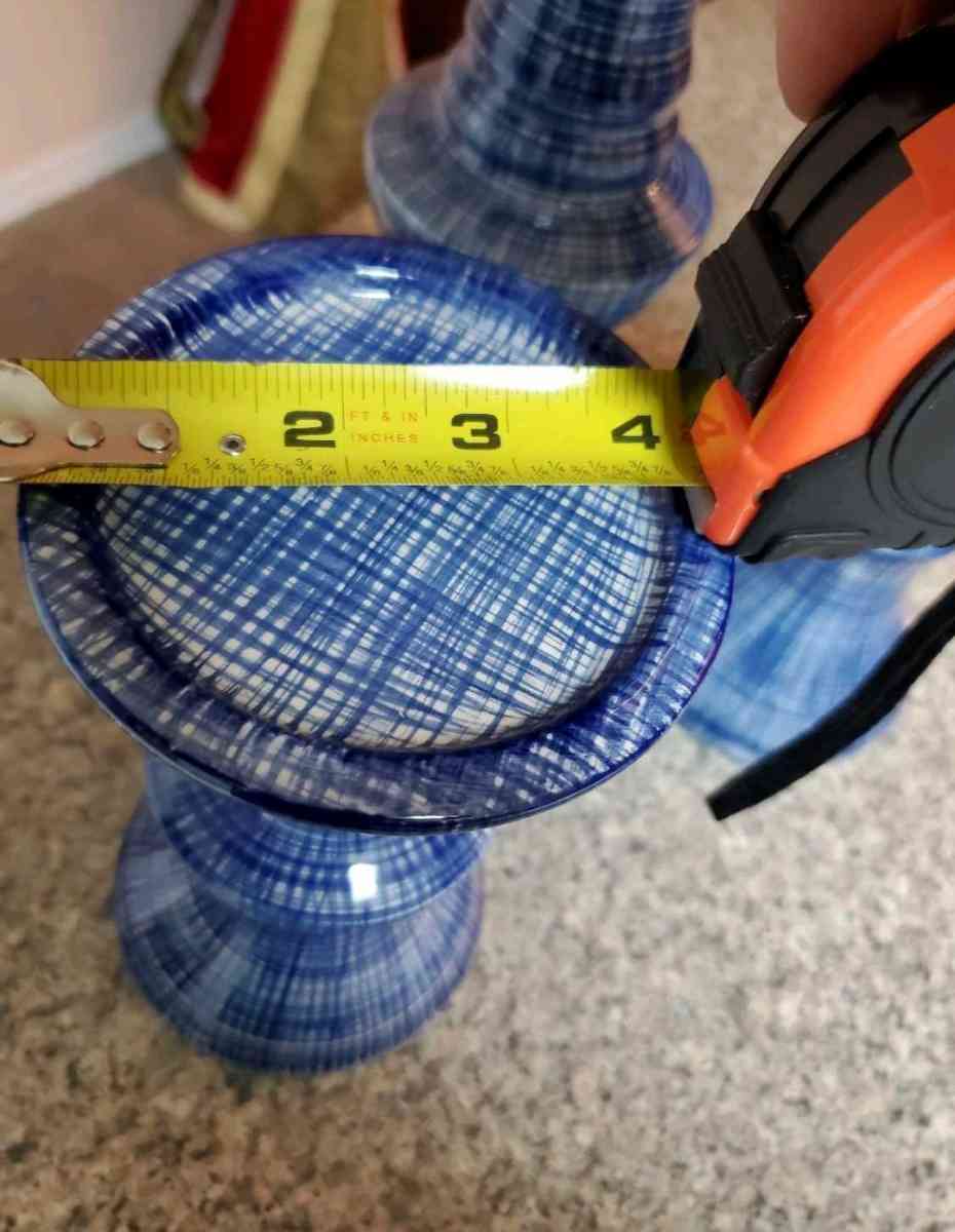 Set of 3 GRANDINROAD CERAMIC CANDLE STICKS - Pensacola, Florida - FleaMarketBay