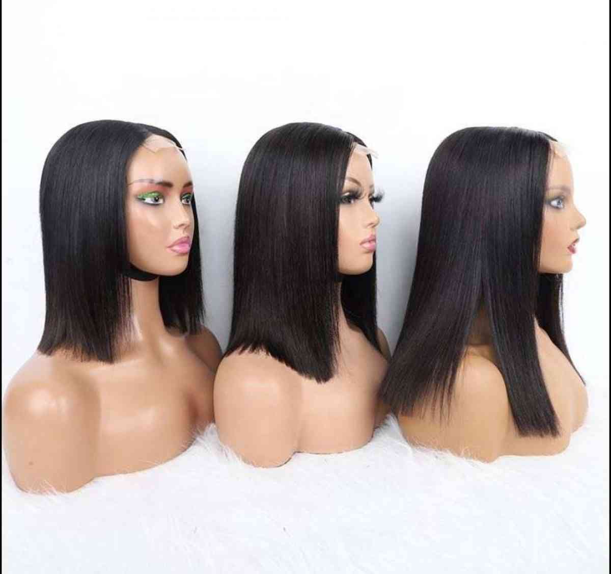 10 12 14 Bob 4x4 human hair wig free shipping and pick up - Derby, Connecticut - FleaMarketBay