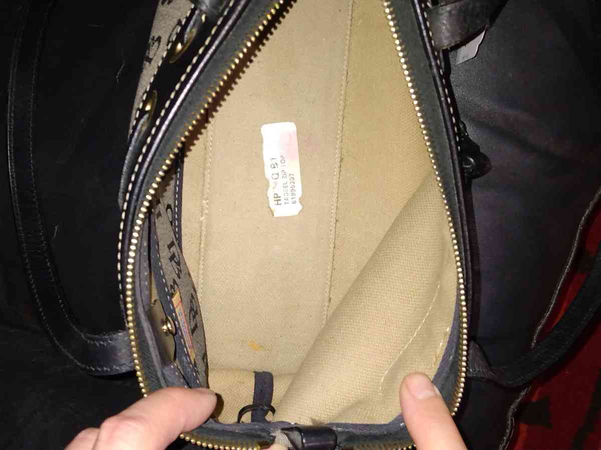 DOONEY AND BOURKE BLACK MONOGRAM PURSE - Belen, New Mexico - FleaMarketBay