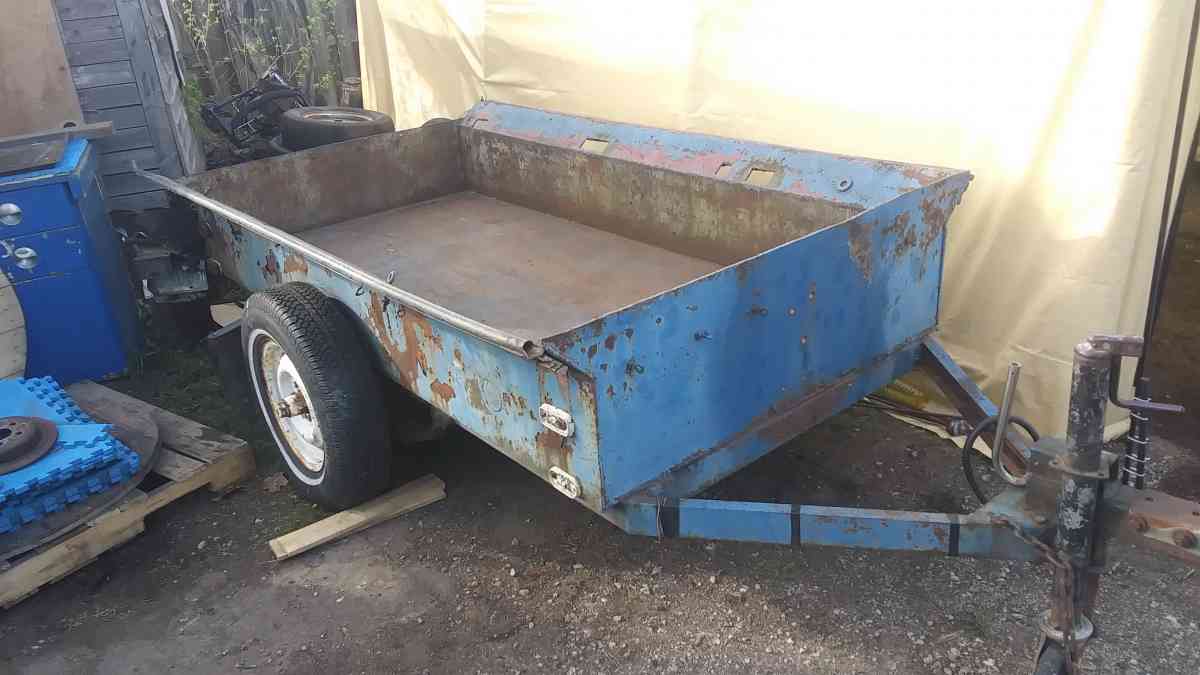 homemade steel trailer - Pekin, Illinois - FleaMarketBay