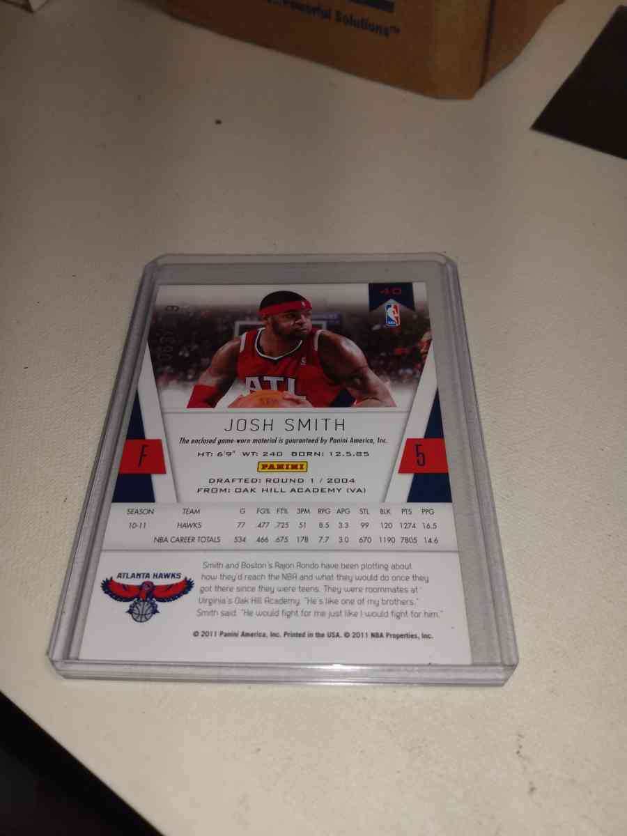 2012 Panini Josh Smith - Alicia, Arkansas - FleaMarketBay