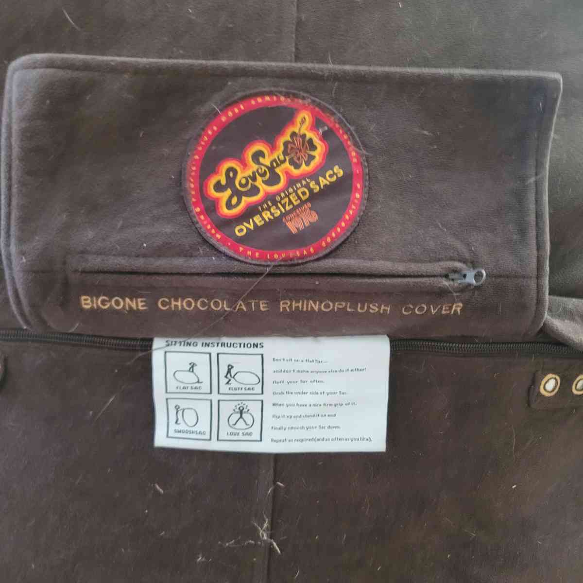 Lovesac BigOne Bundle Lovesac 8ft Bean Bag Couch and Ottoman - Rochester, New York - FleaMarketBay