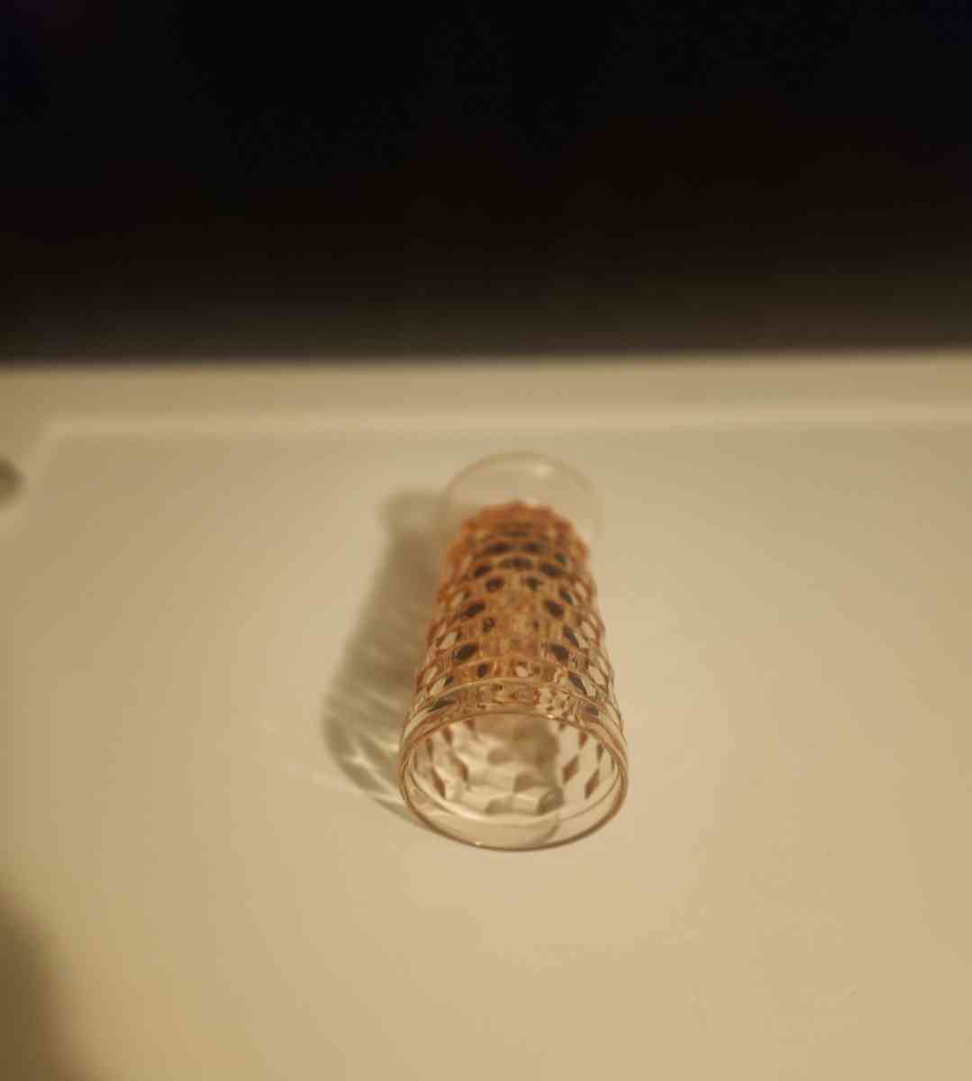 vintage Colony Whitehall cube pattern glass tumblers tall gl - Bernie, Missouri - FleaMarketBay