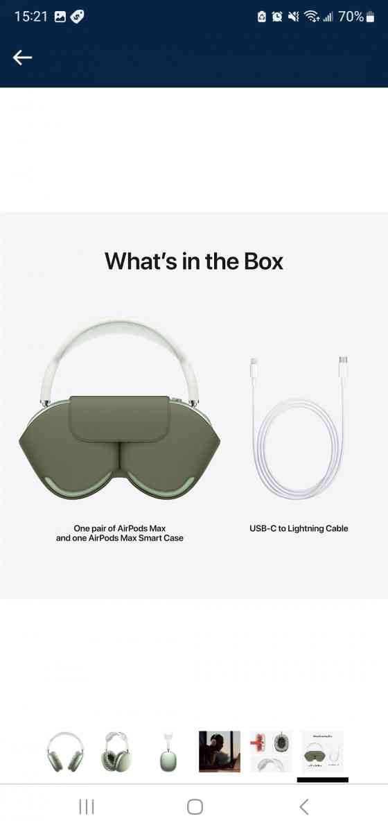 Apple AirPods Max w Smart case Green Brand New  Factory Seal - Cleveland, Ohio