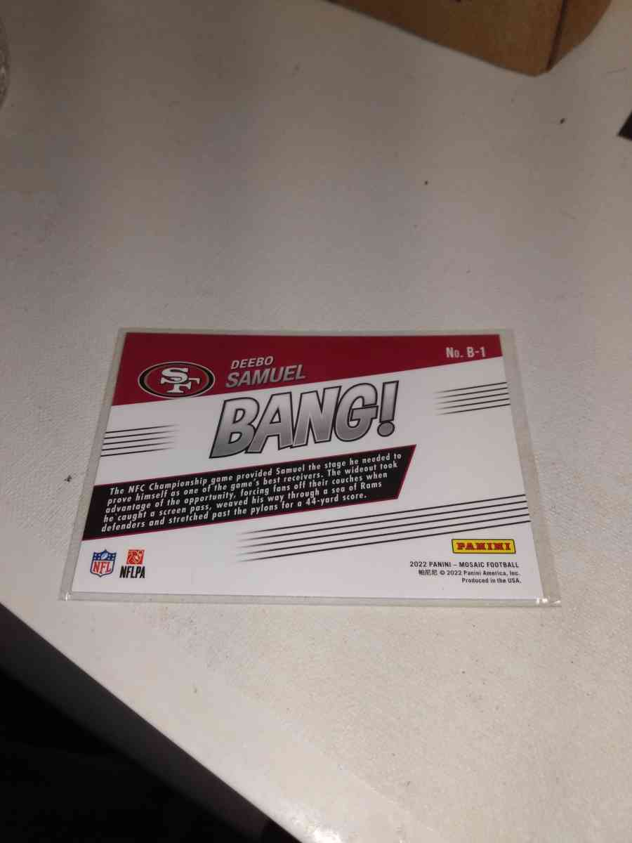 Panini 2022 deebo Samuel - Alicia, Arkansas - FleaMarketBay