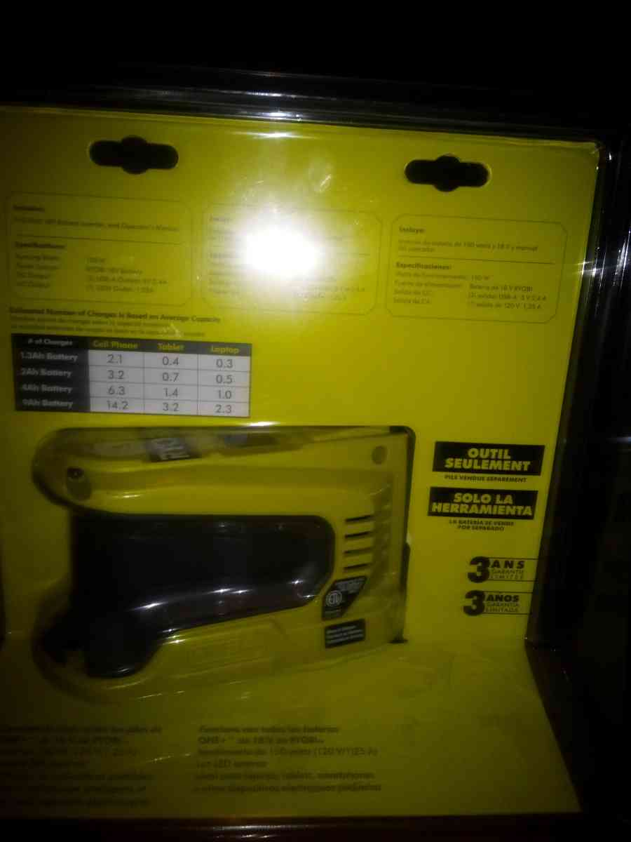Ryobi one 18v 150 watt power source battery inverter - Franklin, Ohio - FleaMarketBay