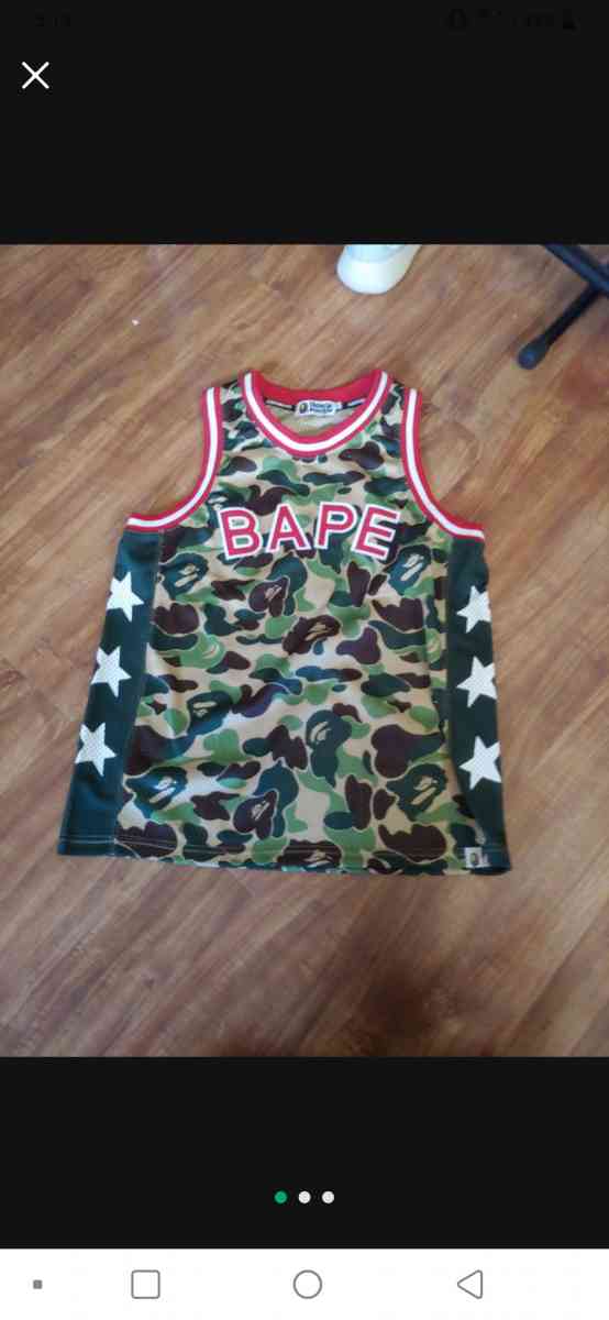BAPE ABC camo green basketball tank - San Luis Obispo, California - FleaMarketBay