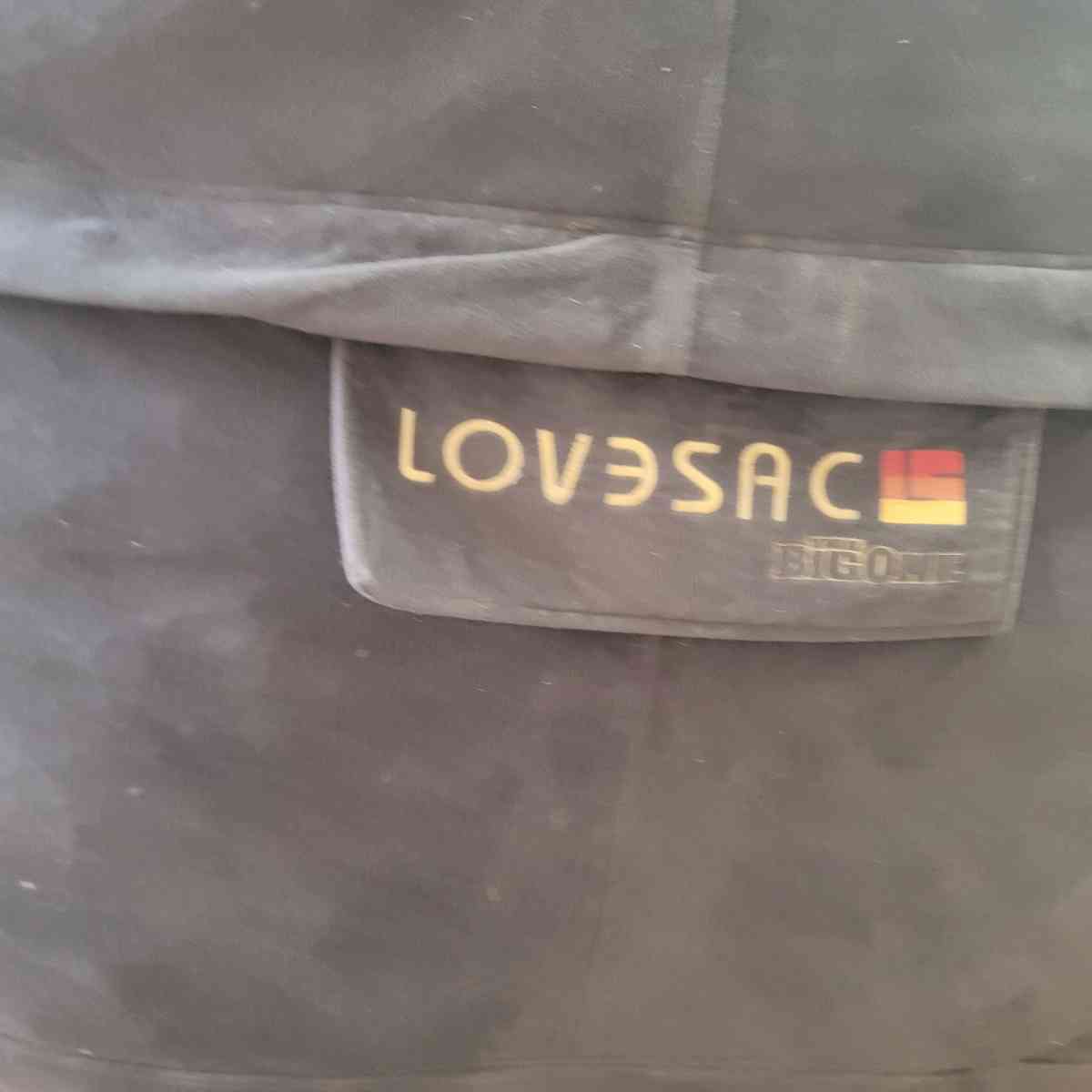 Lovesac BigOne Bundle Lovesac 8ft Bean Bag Couch and Ottoman - Rochester, New York - FleaMarketBay