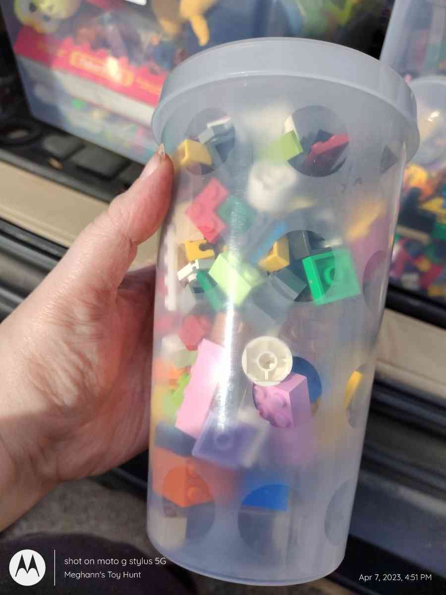 Lego Cup Full with Lid - Saint Charles, Missouri - FleaMarketBay