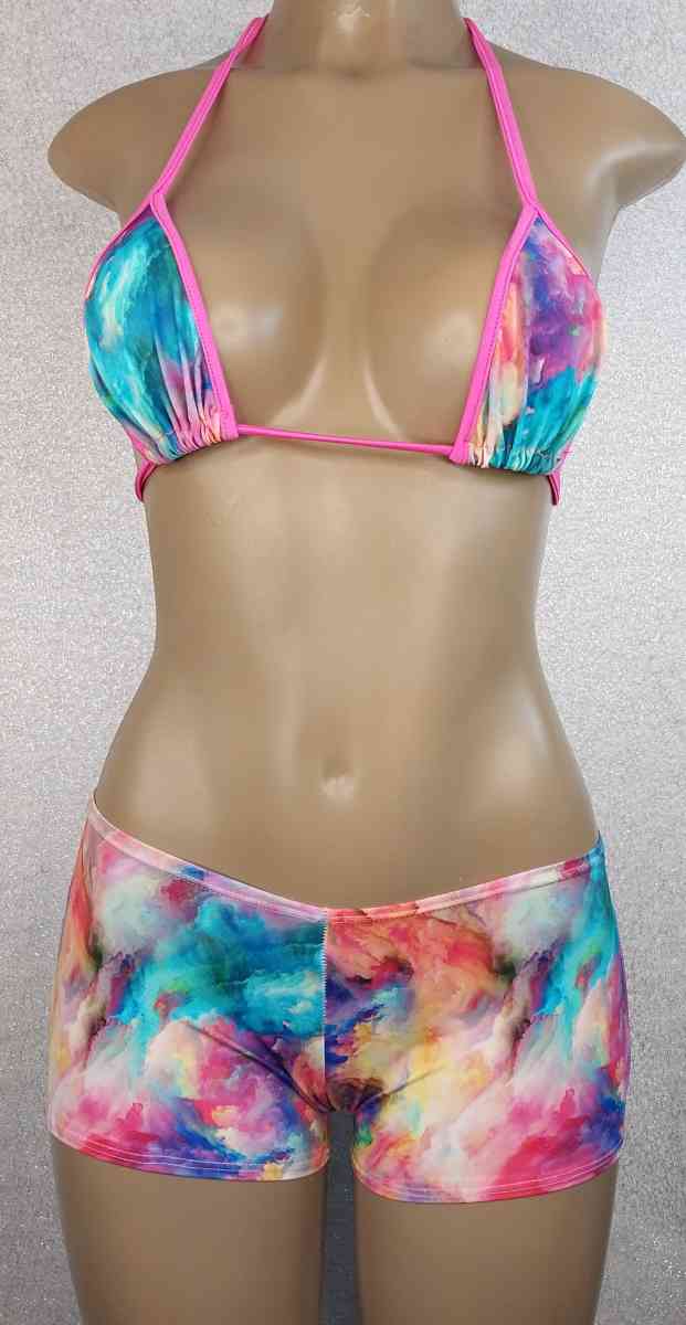 Tie Dye Custom Made Bikini Set - Las Vegas, Nevada - FleaMarketBay