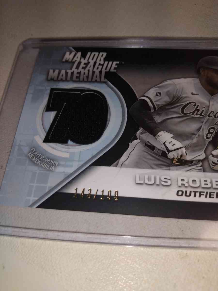 2021 Topps Luis Robert relic - Alicia, Arkansas - FleaMarketBay
