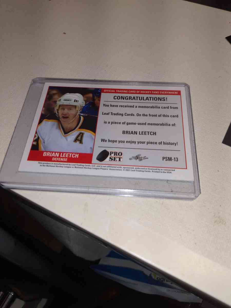 2021 Brian Leach relic card pro set - Alicia, Arkansas - FleaMarketBay